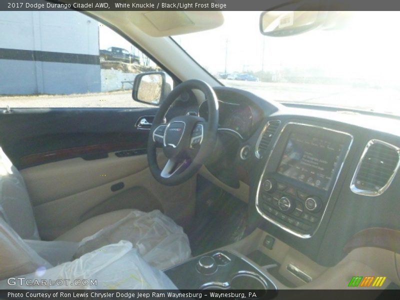 White Knuckle / Black/Light Frost Beige 2017 Dodge Durango Citadel AWD