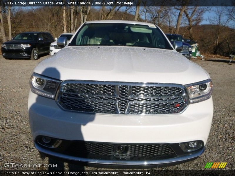 White Knuckle / Black/Light Frost Beige 2017 Dodge Durango Citadel AWD
