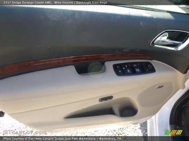 White Knuckle / Black/Light Frost Beige 2017 Dodge Durango Citadel AWD