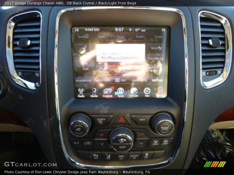 DB Black Crystal / Black/Light Frost Beige 2017 Dodge Durango Citadel AWD