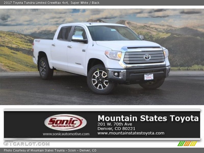 Super White / Black 2017 Toyota Tundra Limited CrewMax 4x4