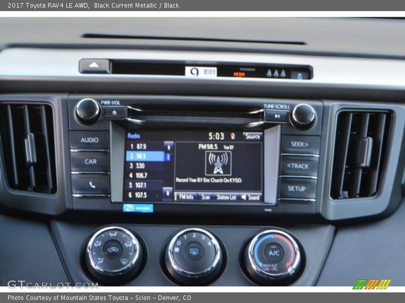 Black Current Metallic / Black 2017 Toyota RAV4 LE AWD