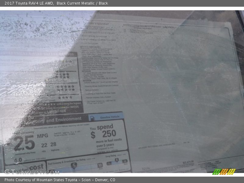 Black Current Metallic / Black 2017 Toyota RAV4 LE AWD