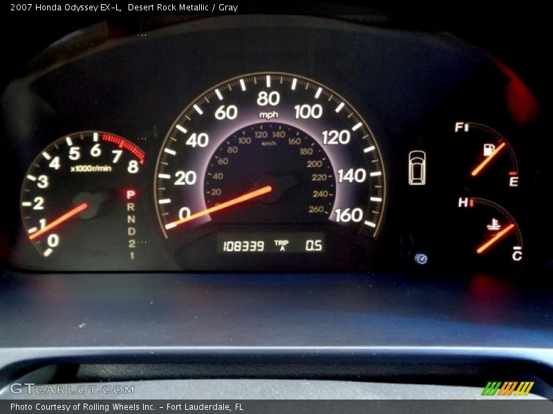 Desert Rock Metallic / Gray 2007 Honda Odyssey EX-L