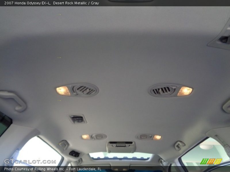 Desert Rock Metallic / Gray 2007 Honda Odyssey EX-L