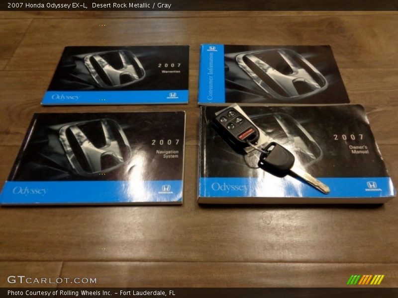 Desert Rock Metallic / Gray 2007 Honda Odyssey EX-L