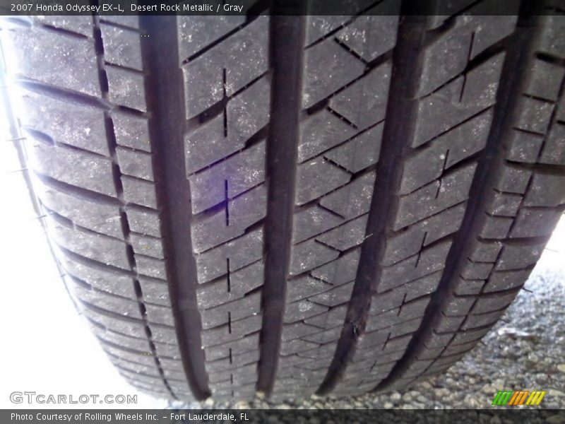 Desert Rock Metallic / Gray 2007 Honda Odyssey EX-L