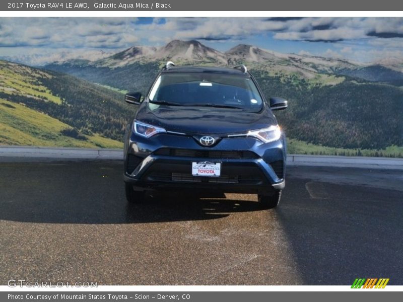 Galactic Aqua Mica / Black 2017 Toyota RAV4 LE AWD