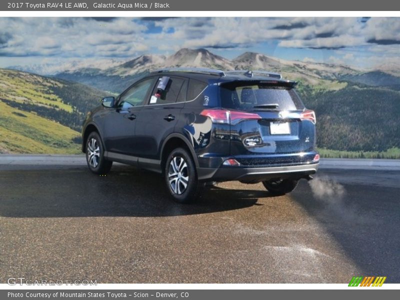 Galactic Aqua Mica / Black 2017 Toyota RAV4 LE AWD