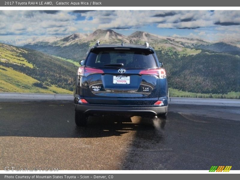 Galactic Aqua Mica / Black 2017 Toyota RAV4 LE AWD