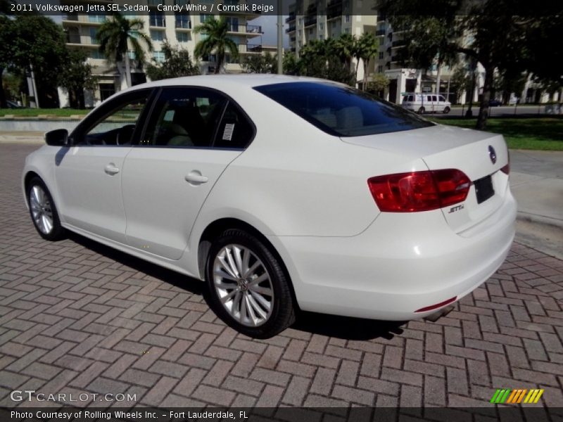 Candy White / Cornsilk Beige 2011 Volkswagen Jetta SEL Sedan