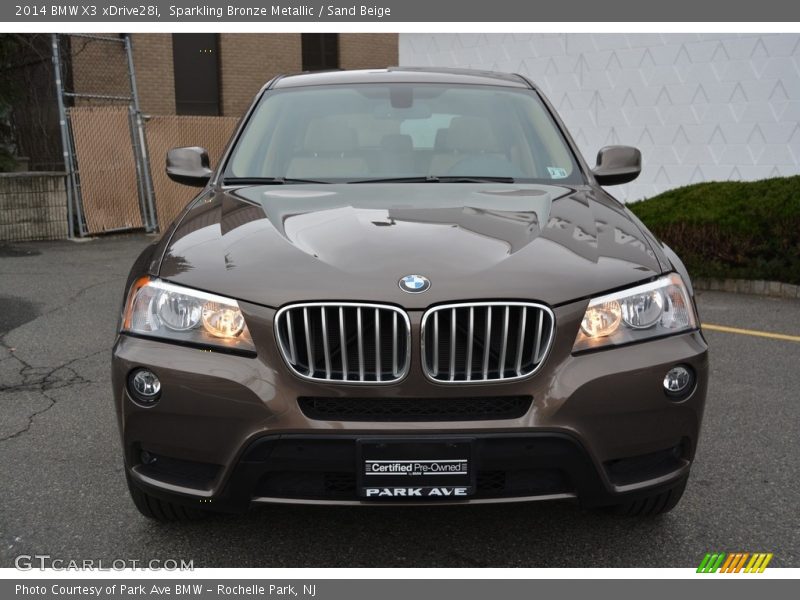 Sparkling Bronze Metallic / Sand Beige 2014 BMW X3 xDrive28i