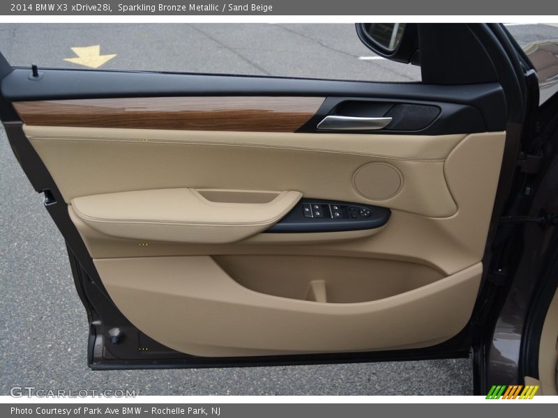 Sparkling Bronze Metallic / Sand Beige 2014 BMW X3 xDrive28i