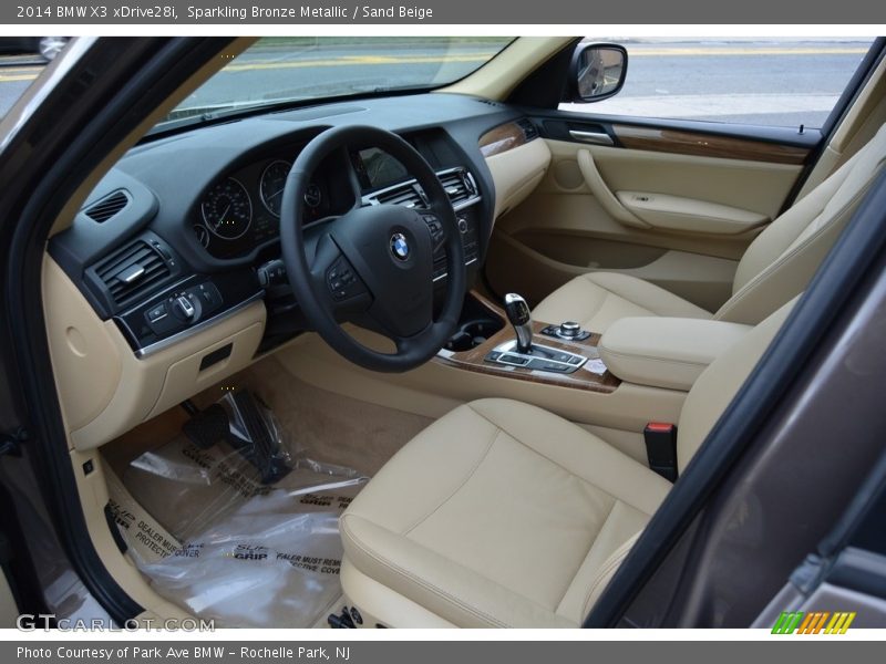 Sparkling Bronze Metallic / Sand Beige 2014 BMW X3 xDrive28i
