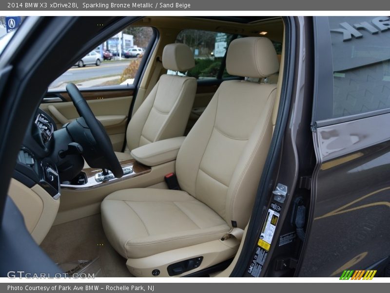 Sparkling Bronze Metallic / Sand Beige 2014 BMW X3 xDrive28i
