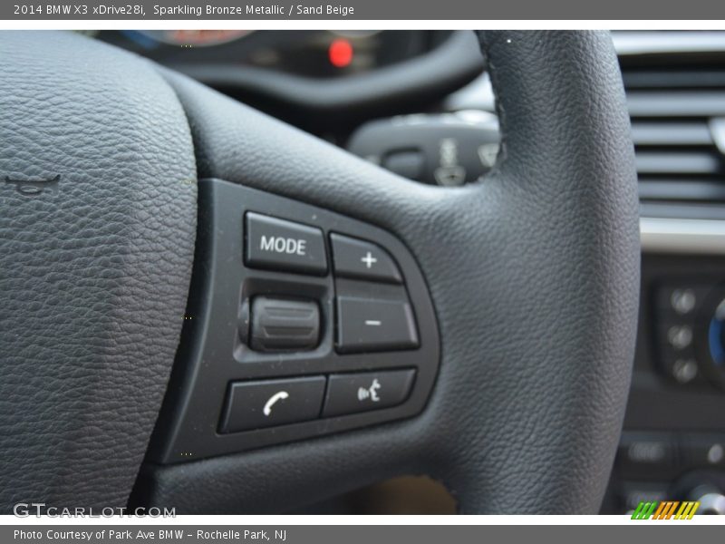 Sparkling Bronze Metallic / Sand Beige 2014 BMW X3 xDrive28i