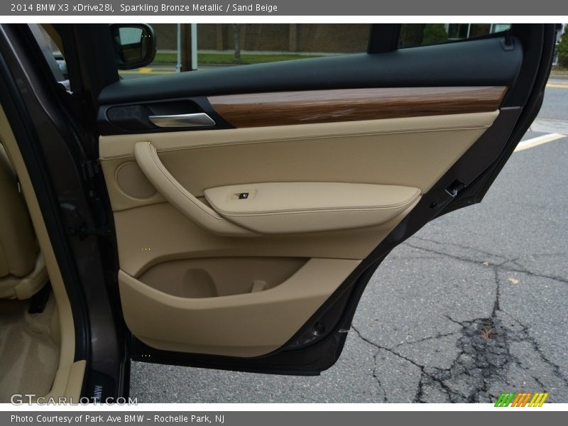 Sparkling Bronze Metallic / Sand Beige 2014 BMW X3 xDrive28i
