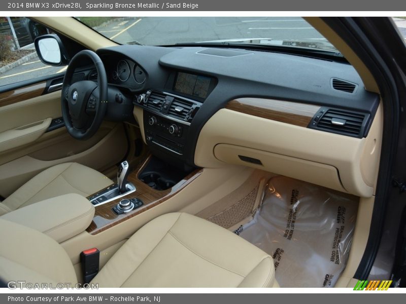 Sparkling Bronze Metallic / Sand Beige 2014 BMW X3 xDrive28i
