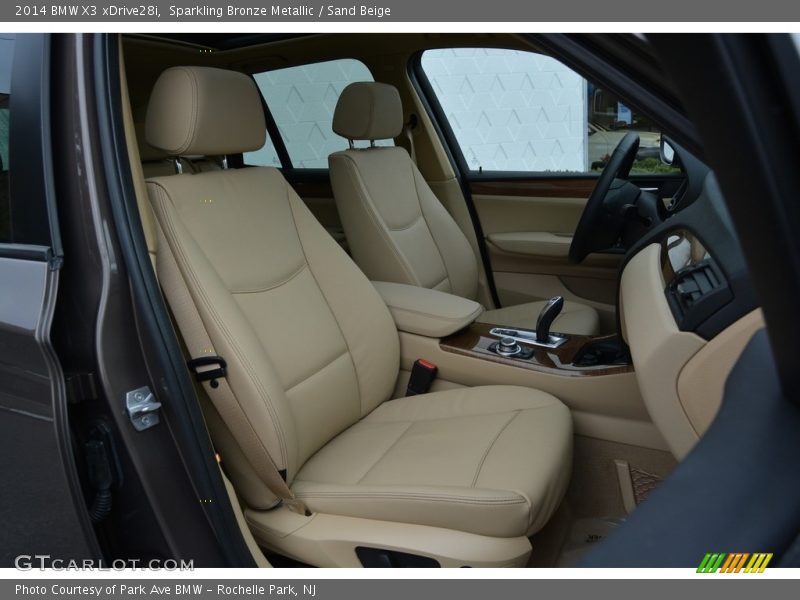 Sparkling Bronze Metallic / Sand Beige 2014 BMW X3 xDrive28i