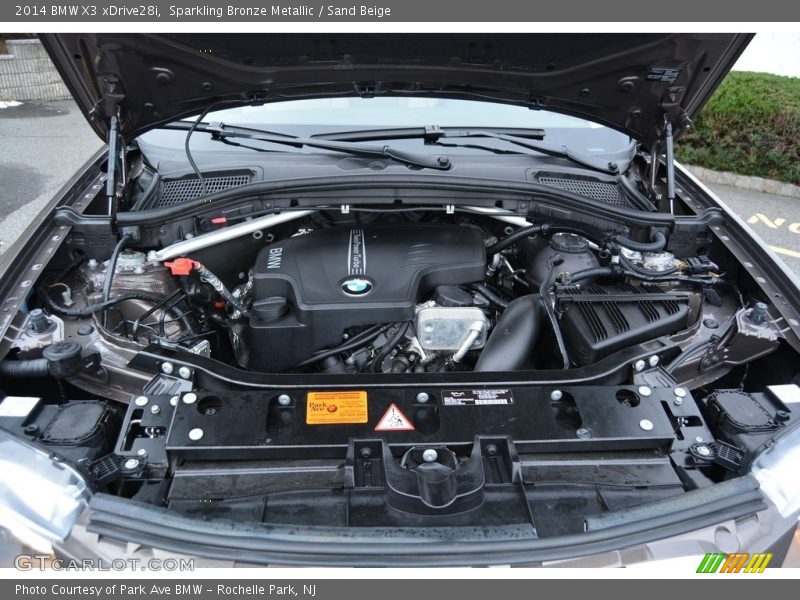 Sparkling Bronze Metallic / Sand Beige 2014 BMW X3 xDrive28i