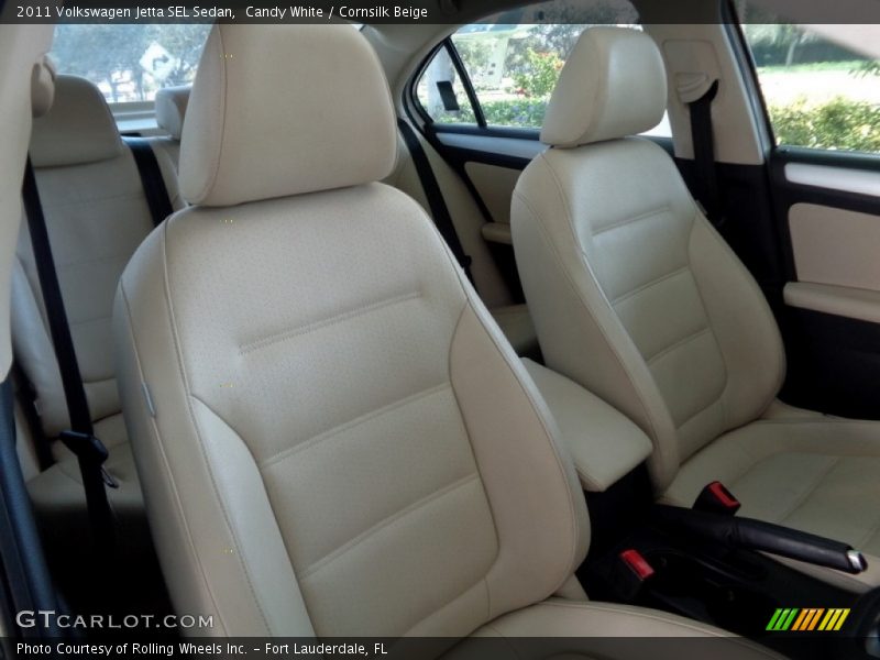 Candy White / Cornsilk Beige 2011 Volkswagen Jetta SEL Sedan