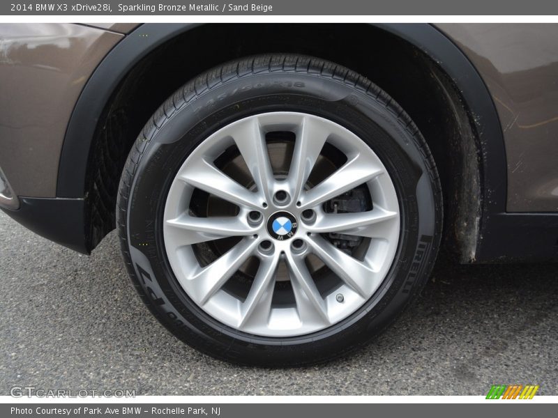 Sparkling Bronze Metallic / Sand Beige 2014 BMW X3 xDrive28i