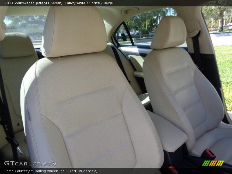 Candy White / Cornsilk Beige 2011 Volkswagen Jetta SEL Sedan