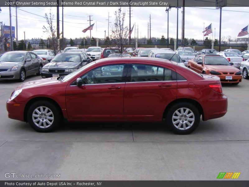 Inferno Red Crystal Pearl / Dark Slate Gray/Light Slate Gray 2007 Chrysler Sebring Sedan