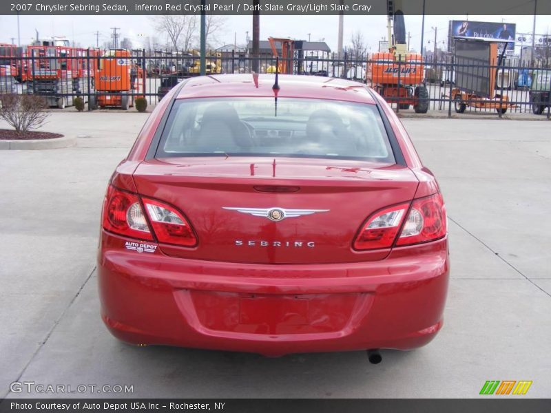 Inferno Red Crystal Pearl / Dark Slate Gray/Light Slate Gray 2007 Chrysler Sebring Sedan