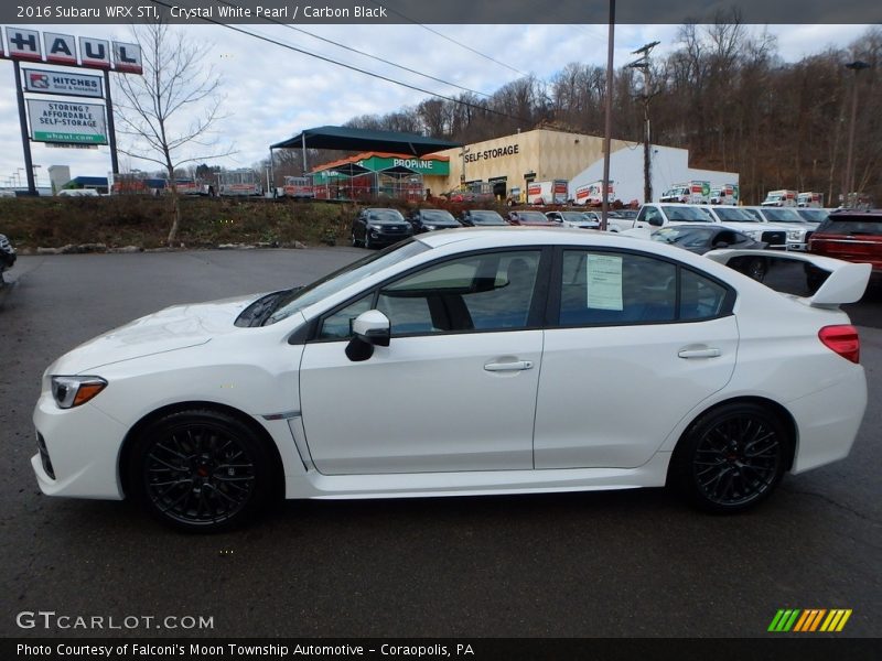 Crystal White Pearl / Carbon Black 2016 Subaru WRX STI