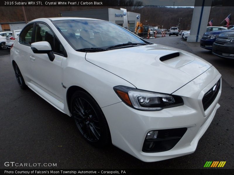 Crystal White Pearl / Carbon Black 2016 Subaru WRX STI