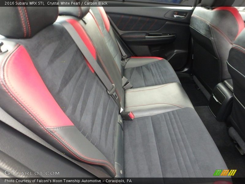 Rear Seat of 2016 WRX STI