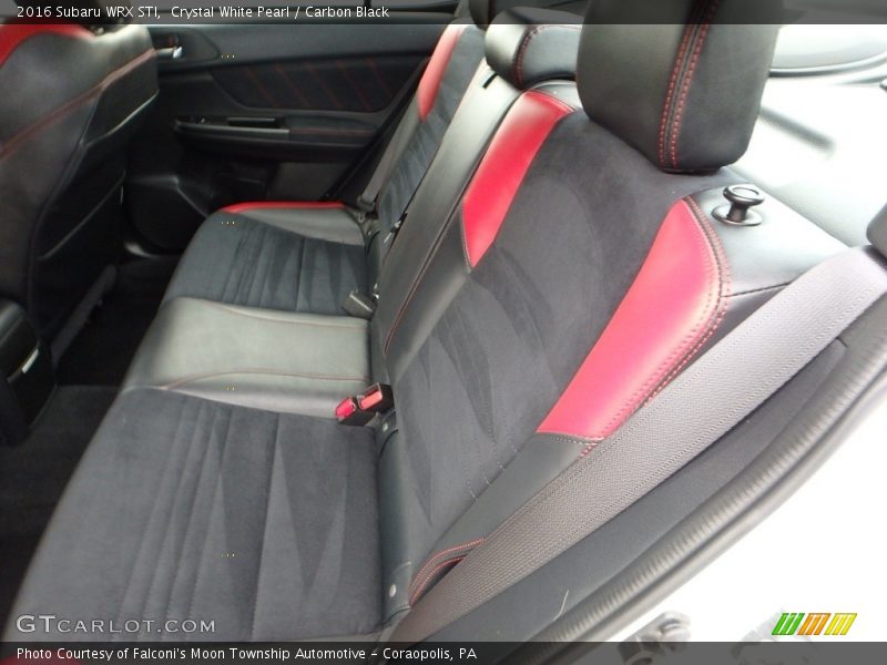 Rear Seat of 2016 WRX STI