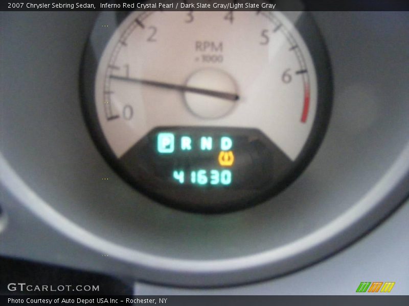 Inferno Red Crystal Pearl / Dark Slate Gray/Light Slate Gray 2007 Chrysler Sebring Sedan