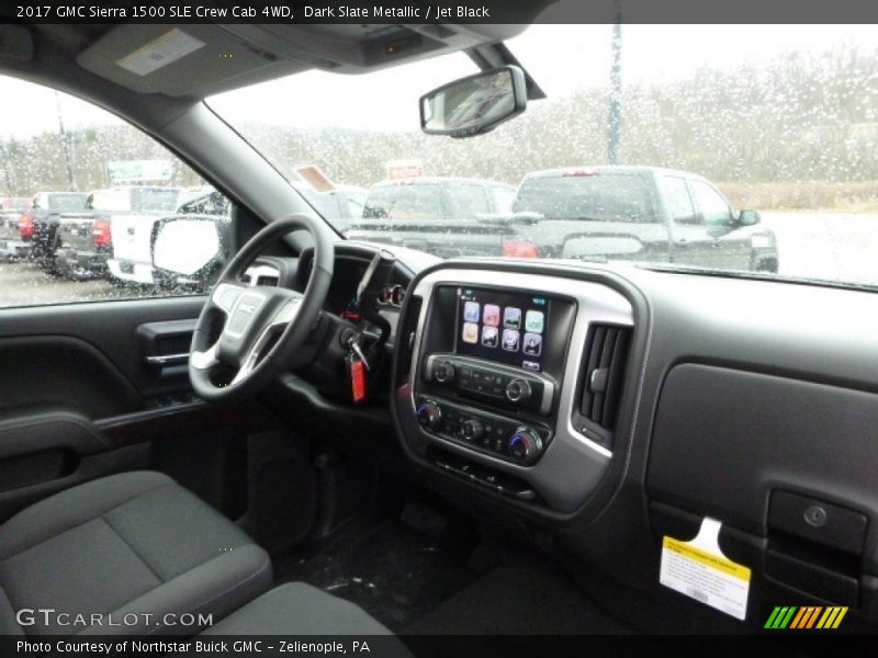 Dark Slate Metallic / Jet Black 2017 GMC Sierra 1500 SLE Crew Cab 4WD