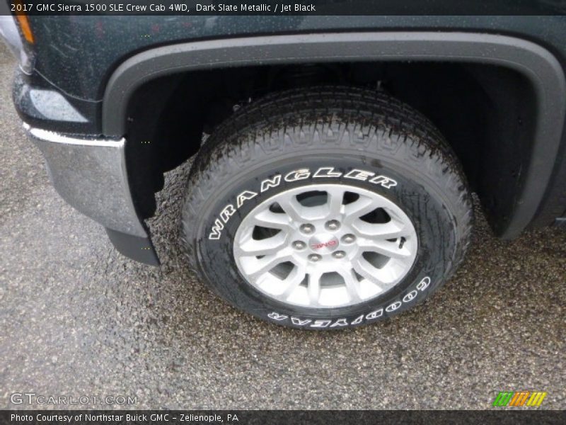 Dark Slate Metallic / Jet Black 2017 GMC Sierra 1500 SLE Crew Cab 4WD