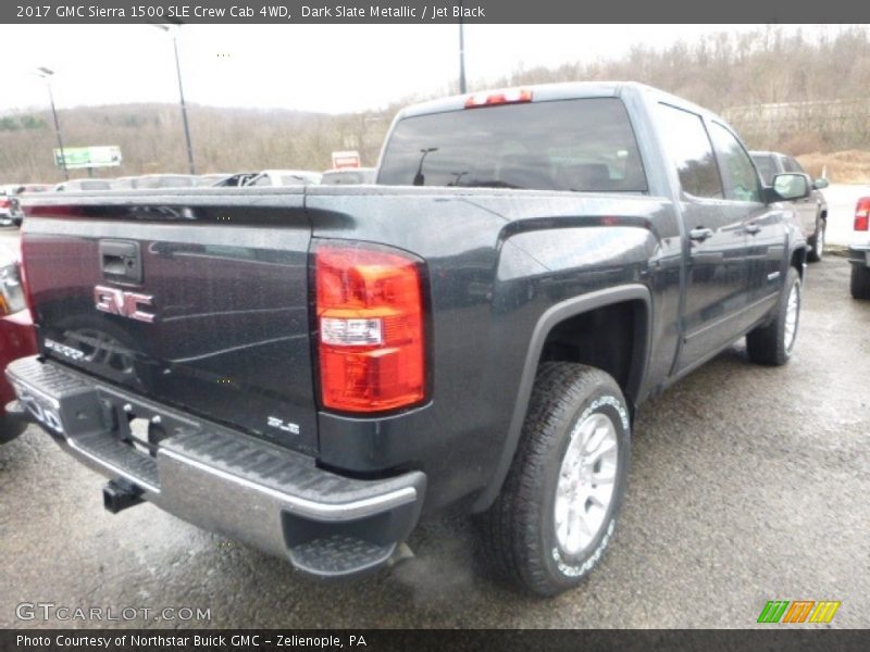 Dark Slate Metallic / Jet Black 2017 GMC Sierra 1500 SLE Crew Cab 4WD