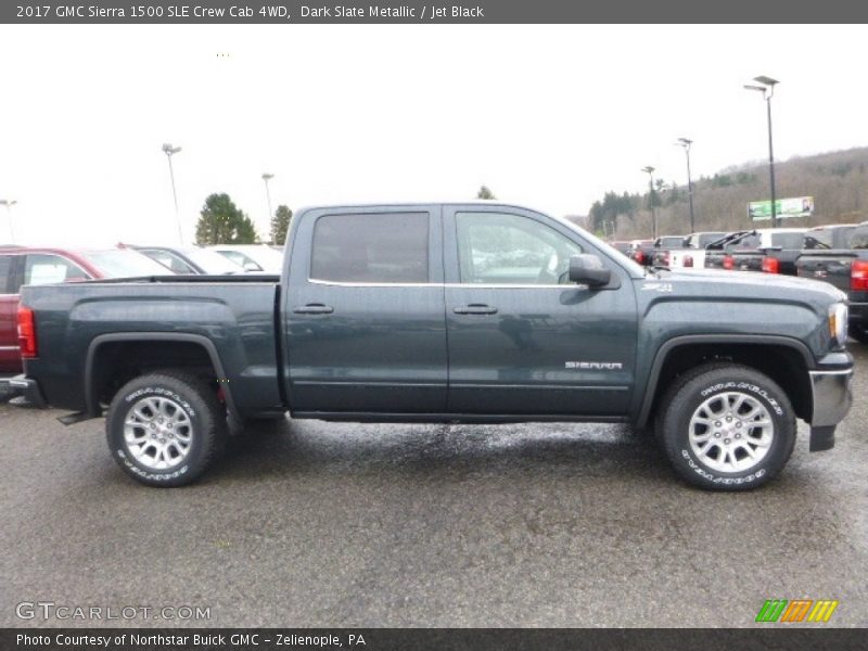 Dark Slate Metallic / Jet Black 2017 GMC Sierra 1500 SLE Crew Cab 4WD