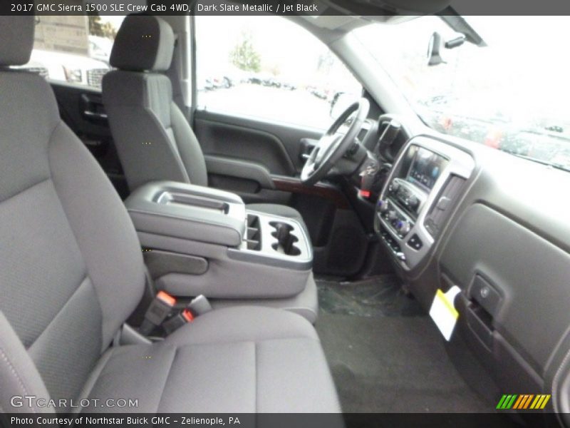 Dark Slate Metallic / Jet Black 2017 GMC Sierra 1500 SLE Crew Cab 4WD