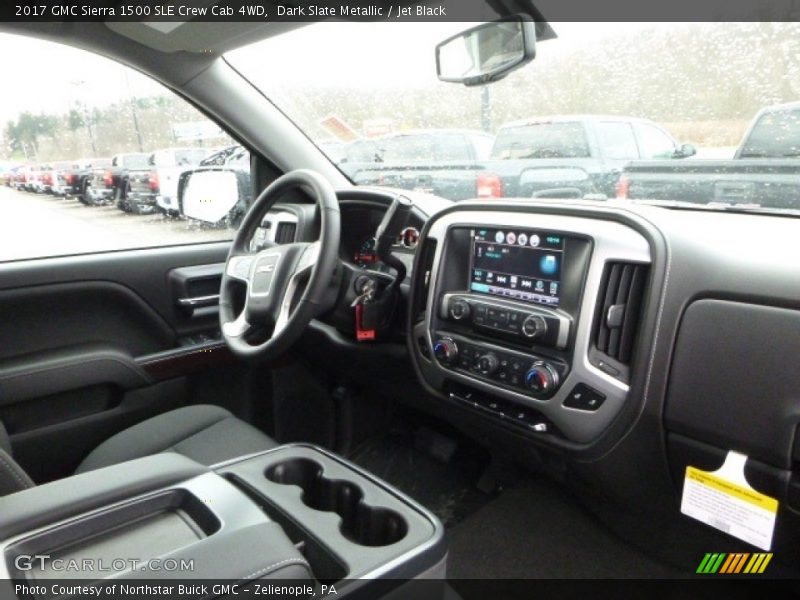 Dark Slate Metallic / Jet Black 2017 GMC Sierra 1500 SLE Crew Cab 4WD