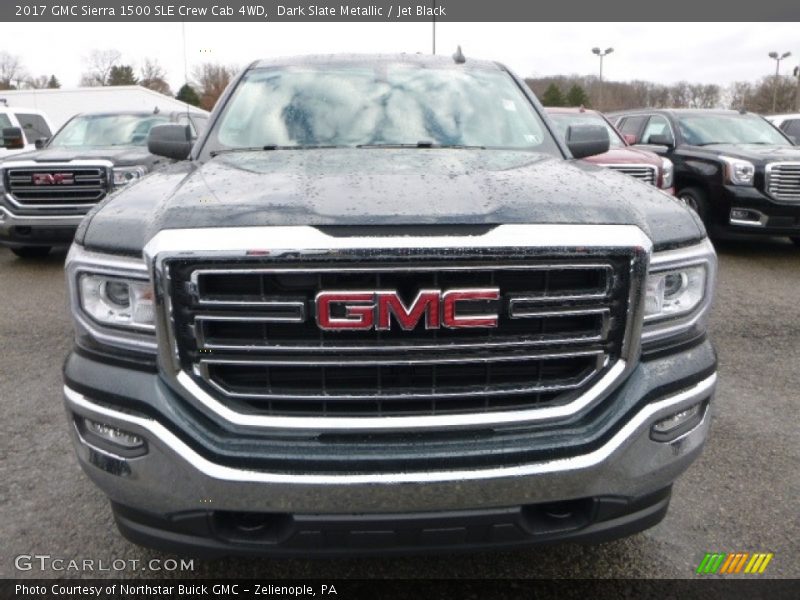 Dark Slate Metallic / Jet Black 2017 GMC Sierra 1500 SLE Crew Cab 4WD