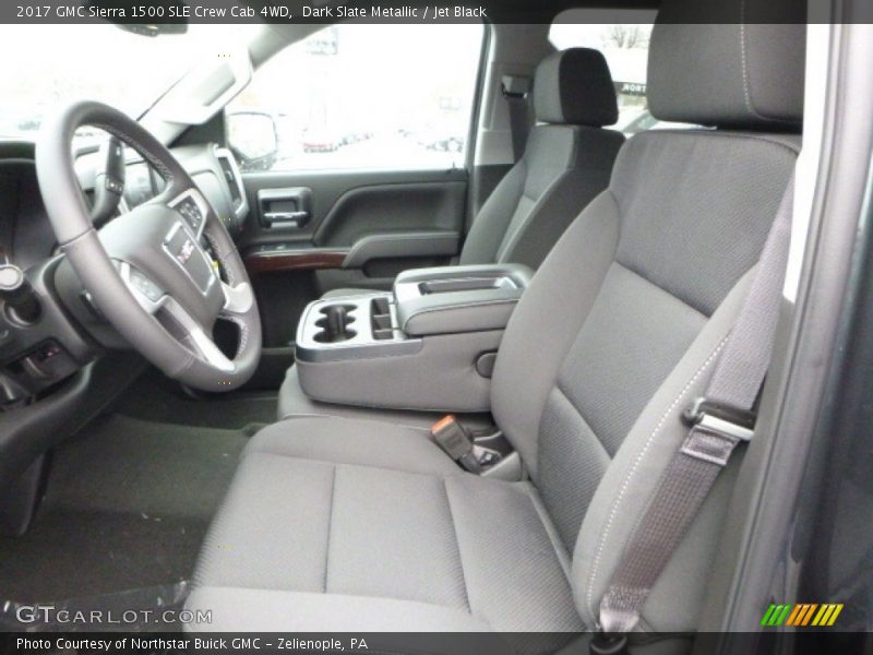 Dark Slate Metallic / Jet Black 2017 GMC Sierra 1500 SLE Crew Cab 4WD