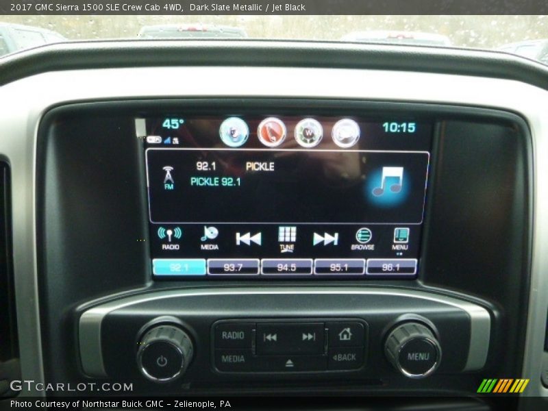 Dark Slate Metallic / Jet Black 2017 GMC Sierra 1500 SLE Crew Cab 4WD