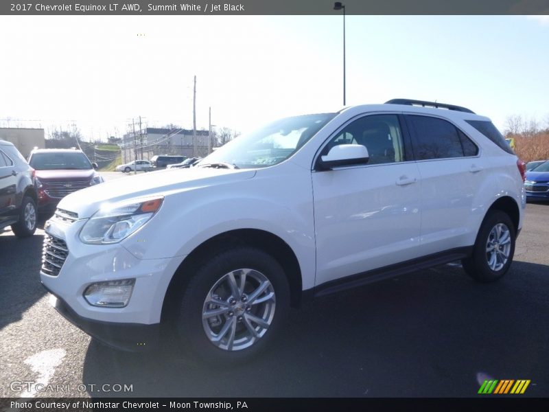 Summit White / Jet Black 2017 Chevrolet Equinox LT AWD