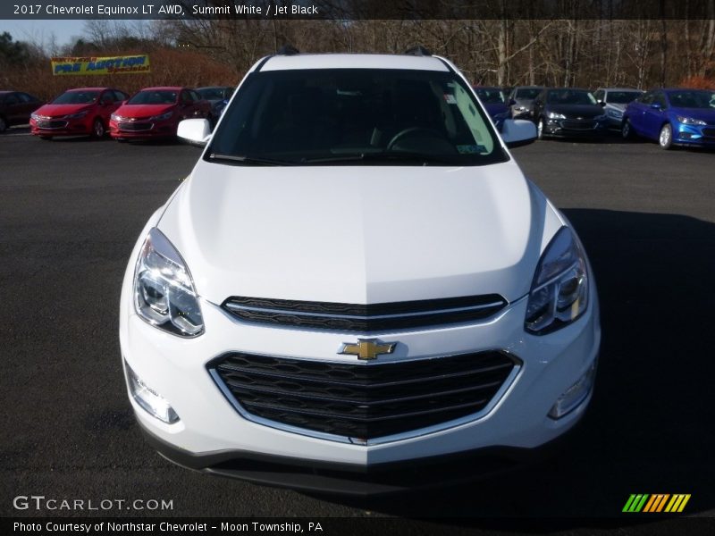 Summit White / Jet Black 2017 Chevrolet Equinox LT AWD