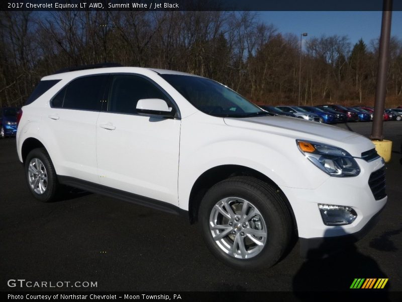 Summit White / Jet Black 2017 Chevrolet Equinox LT AWD