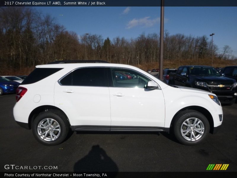 Summit White / Jet Black 2017 Chevrolet Equinox LT AWD