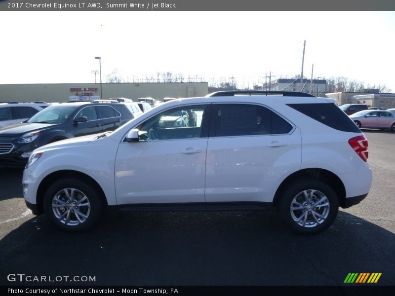 Summit White / Jet Black 2017 Chevrolet Equinox LT AWD