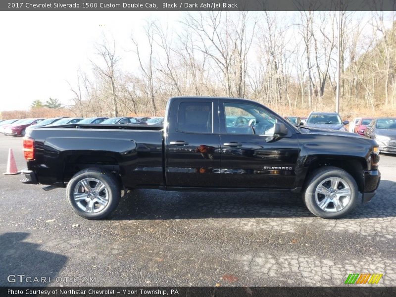 Black / Dark Ash/Jet Black 2017 Chevrolet Silverado 1500 Custom Double Cab