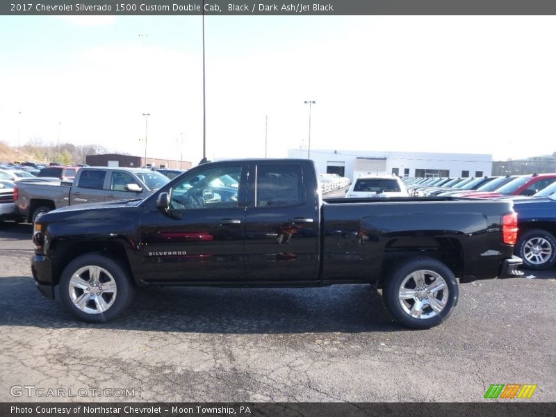 Black / Dark Ash/Jet Black 2017 Chevrolet Silverado 1500 Custom Double Cab